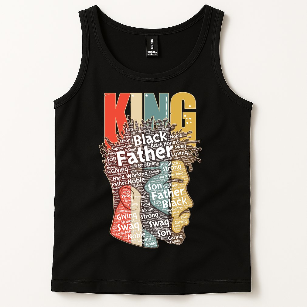 King African American Black Father Tank Top