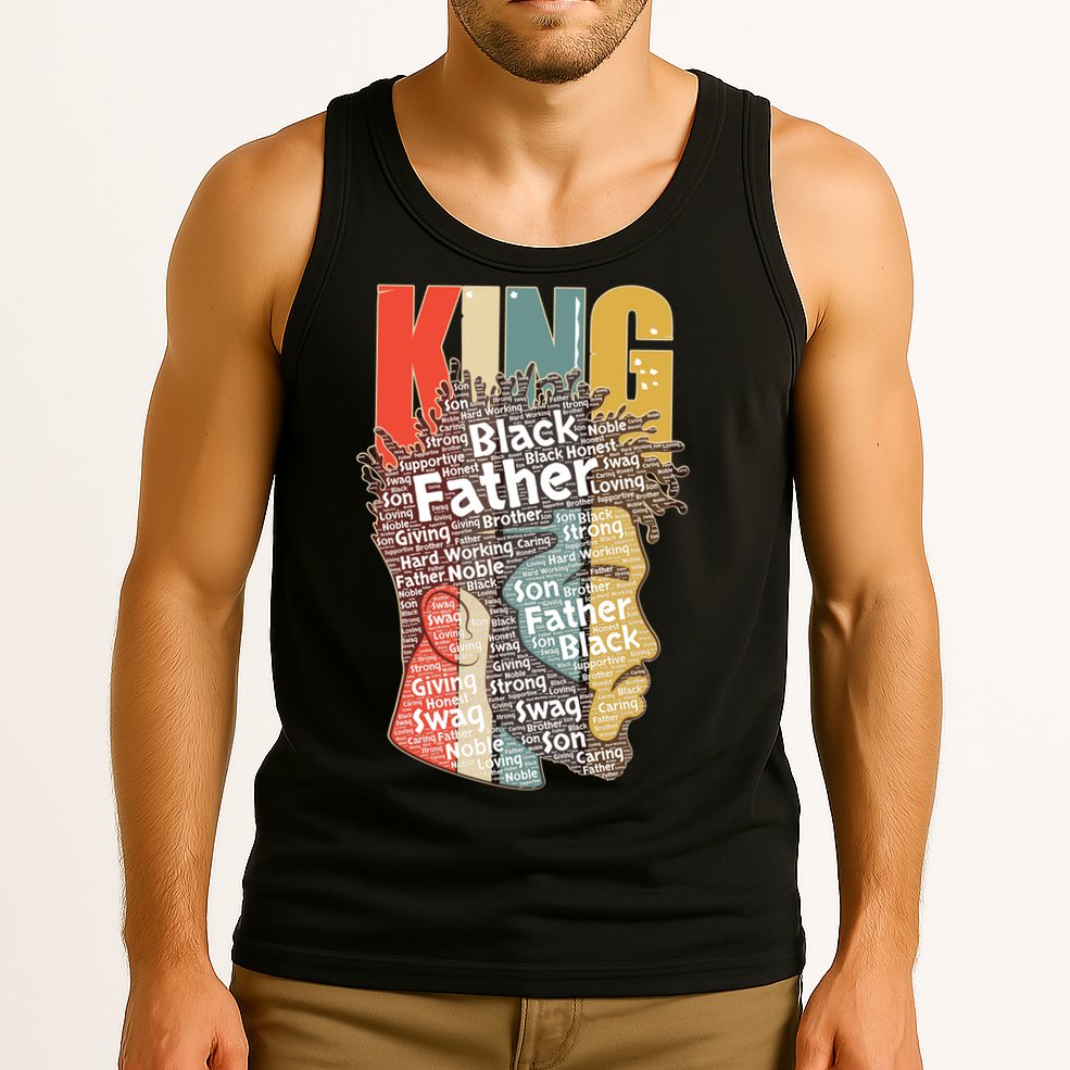King African American Black Father Tank Top