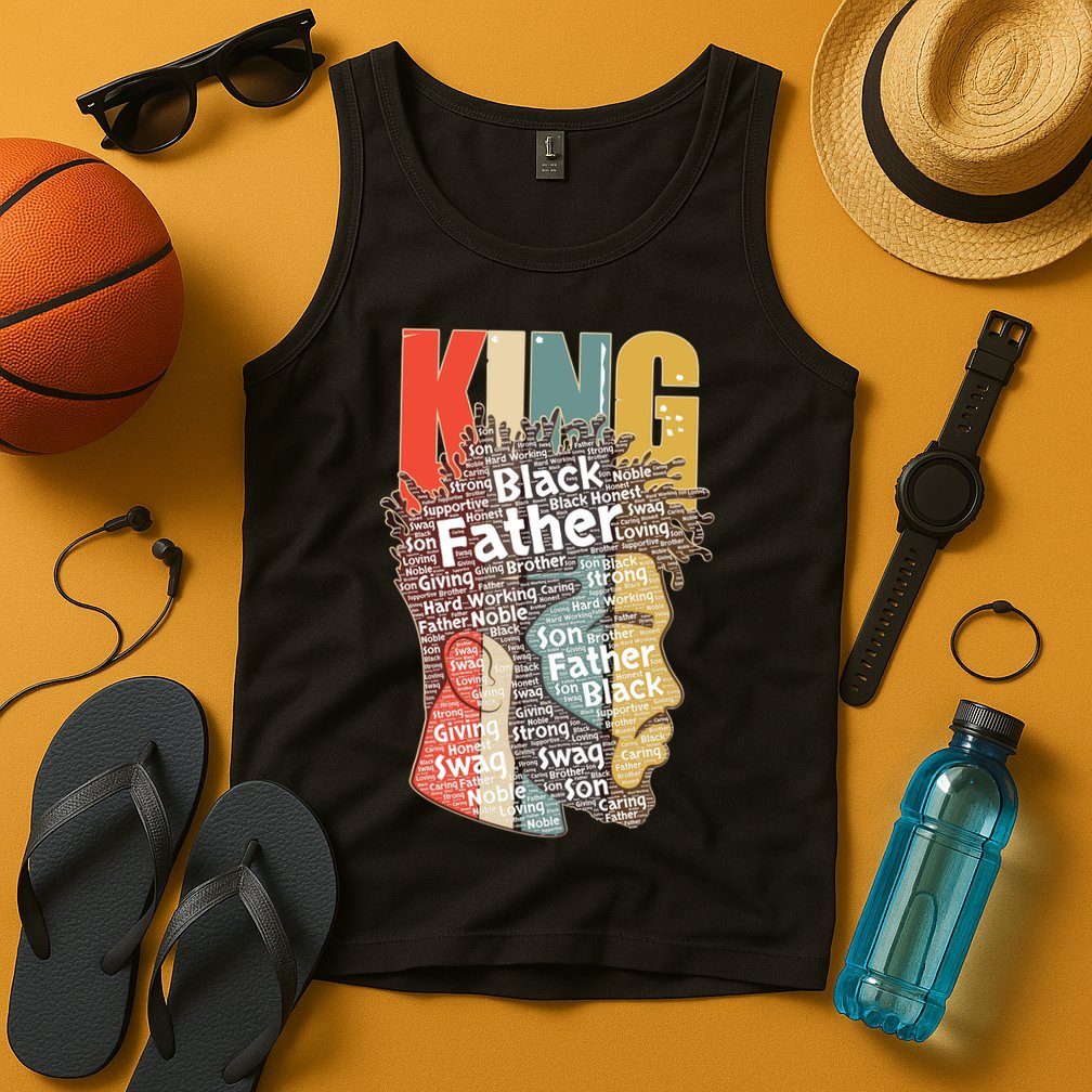 King African American Black Father Tank Top