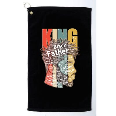 King African American Black Father Platinum Collection Golf Towel