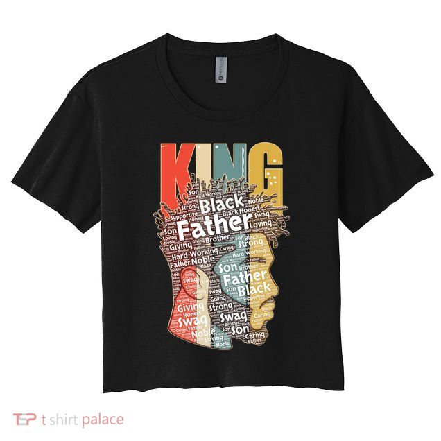 King African American Black Father Crop Top