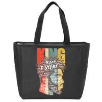 King African American Black Father Zip Tote Bag