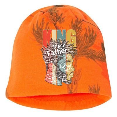 King African American Black Father Kati - Camo Knit Beanie