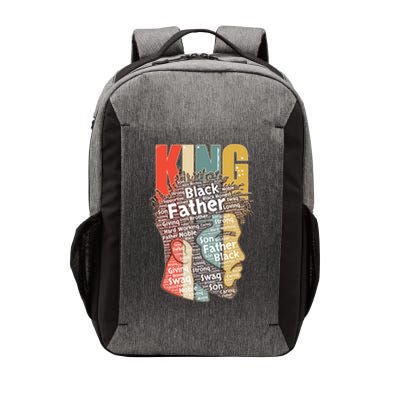 King African American Black Father Vector Backpack