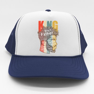 King African American Black Father Trucker Hat