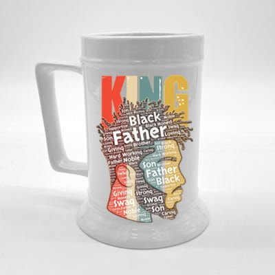 King African American Black Father Beer Stein