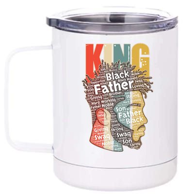 King African American Black Father 12 oz Stainless Steel Tumbler Cup