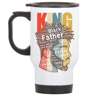 King African American Black Father Stainless Steel Travel Mug