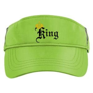 King Crown Old English Logo Adult Drive Performance Visor