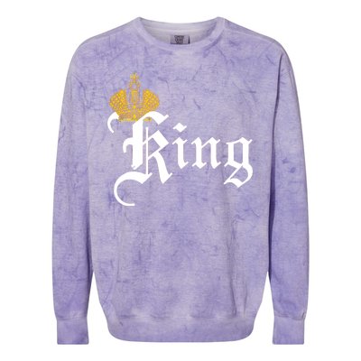 King Crown Old English Logo Colorblast Crewneck Sweatshirt