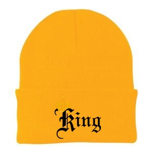 King Crown Old English Logo Knit Cap Winter Beanie