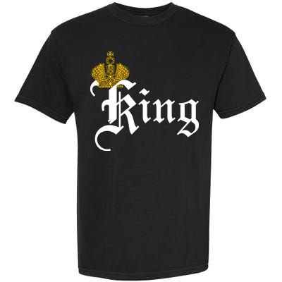 King Crown Old English Logo Garment-Dyed Heavyweight T-Shirt