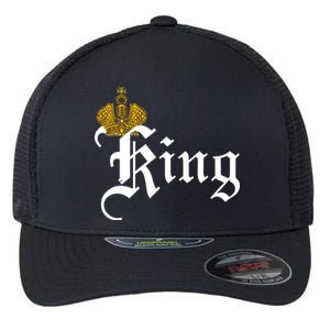 King Crown Old English Logo Flexfit Unipanel Trucker Cap