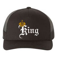 King Crown Old English Logo Yupoong Adult 5-Panel Trucker Hat