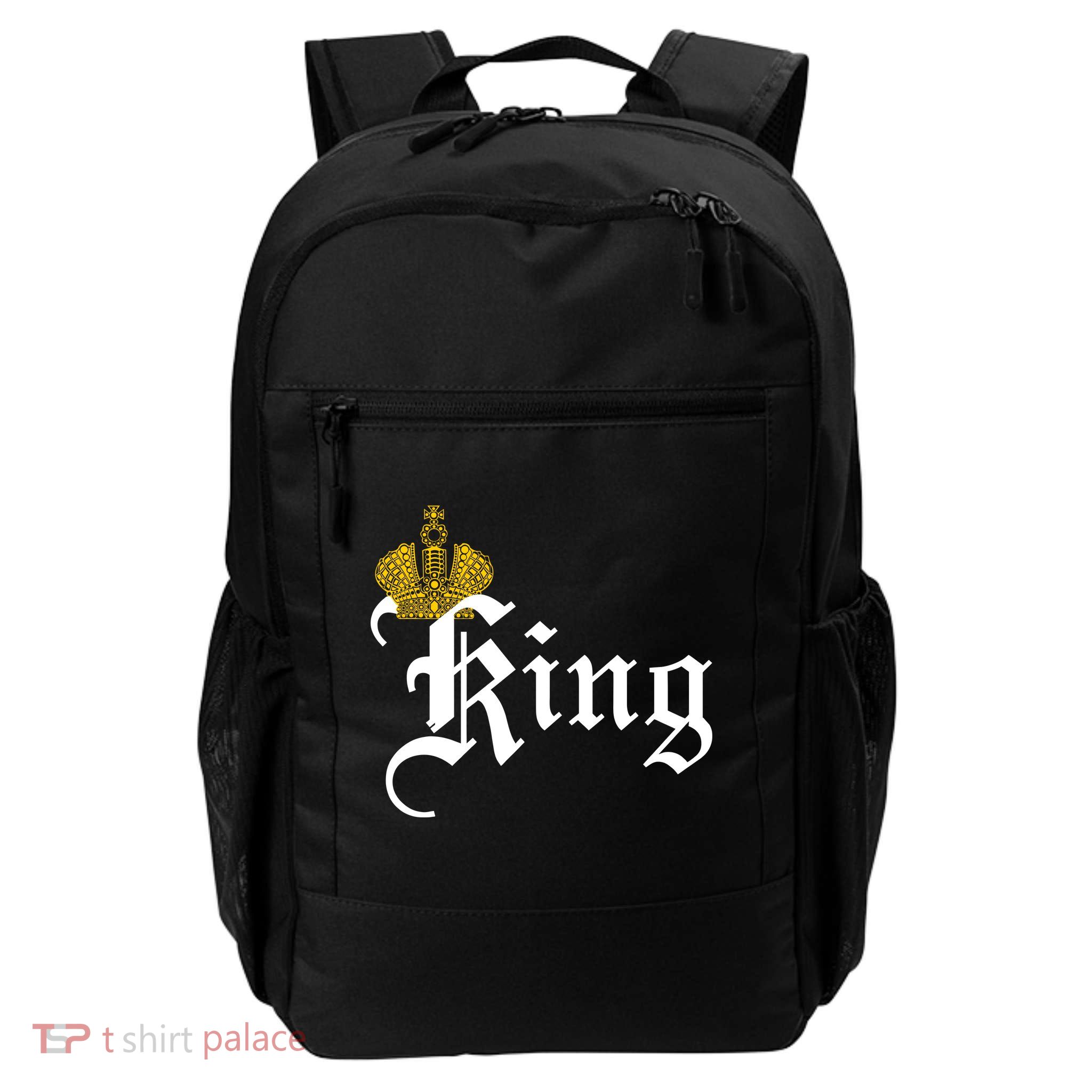 King Crown Old English Logo Daily Commute Backpack