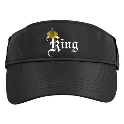 King Crown Old English Logo Adult Drive Performance Visor