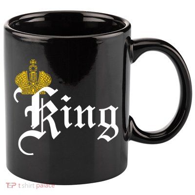 King Crown Old English Logo 11oz C Handle Ceramic Mug