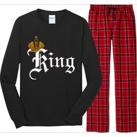 King Crown Old English Logo Long Sleeve Pajama Set