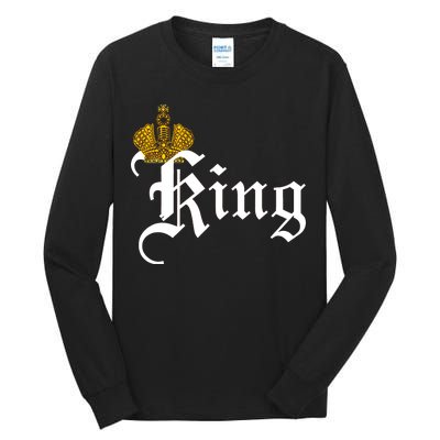 King Crown Old English Logo Tall Long Sleeve T-Shirt