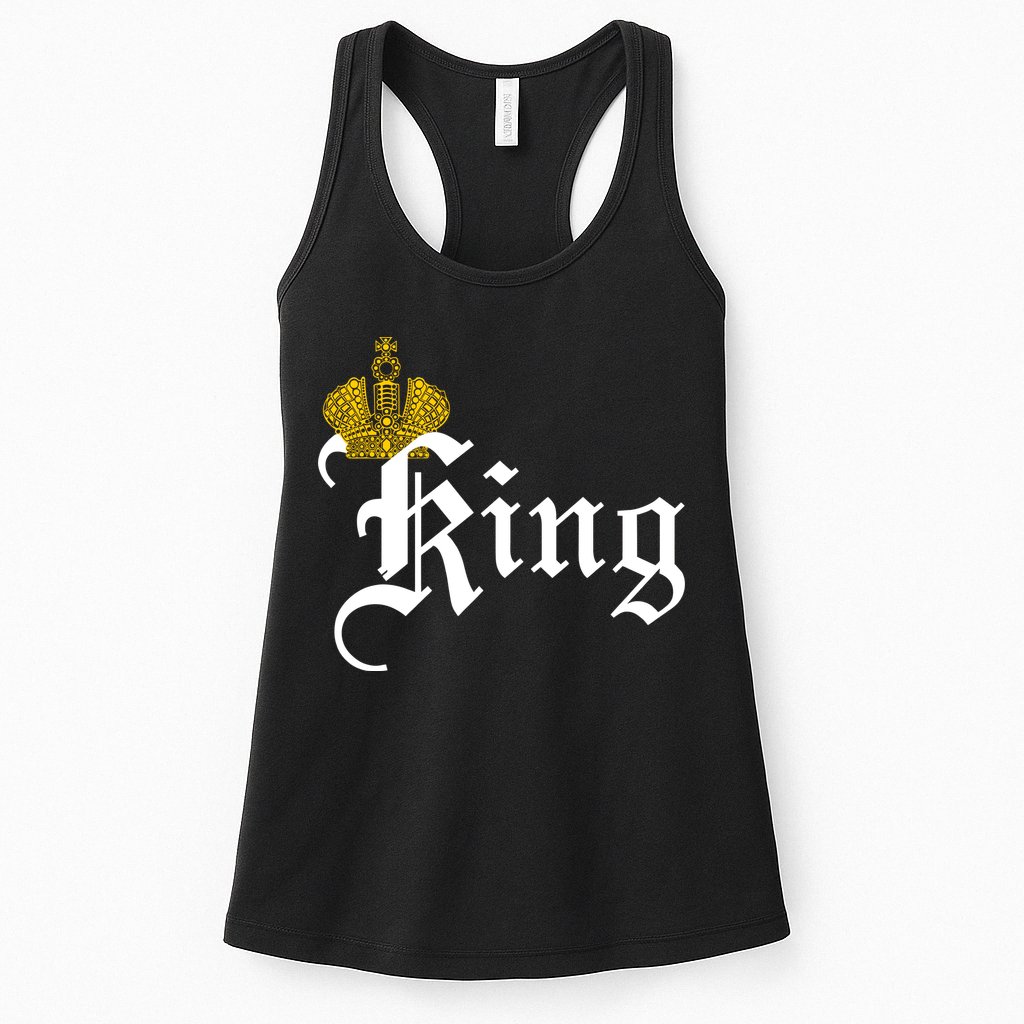 King Crown Old English Logo Womens Tank Top