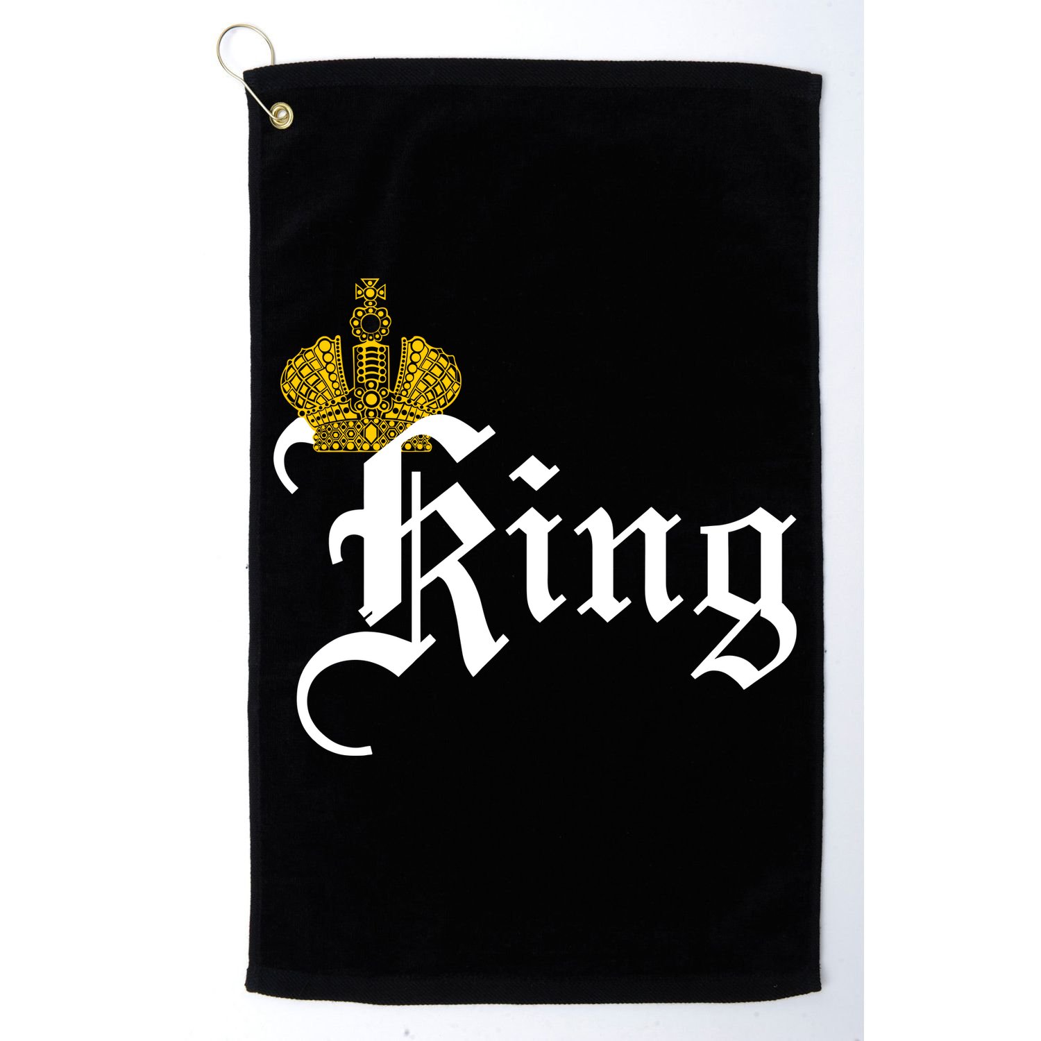King Crown Old English Logo Golf Towel