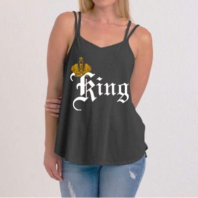 King Crown Old English Logo Women's Strappy Tank