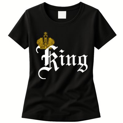 King Crown Old English Logo Womens T-Shirt
