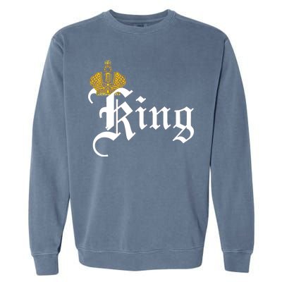 King Crown Old English Logo Garment-Dyed Sweatshirt