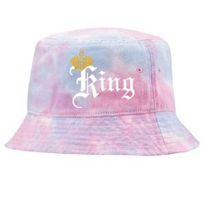 King Crown Old English Logo Tie-Dyed Bucket Hat