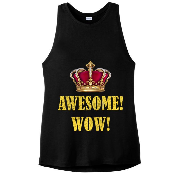 King George Awesome Wow Found Father Hamilton Ladies PosiCharge Tri-Blend Wicking Tank