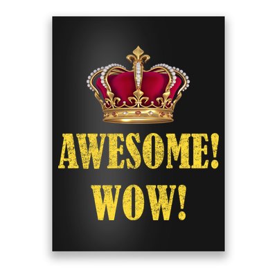 King George Awesome Wow Found Father Hamilton Poster