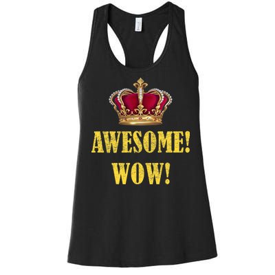 King George Awesome Wow Found Father Hamilton Women's Racerback Tank