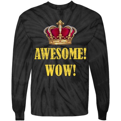 King George Awesome Wow Found Father Hamilton Tie-Dye Long Sleeve Shirt