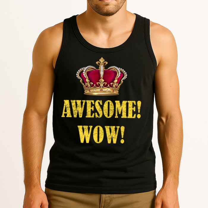 King George Awesome Wow Found Father Hamilton Tank Top