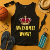 King George Awesome Wow Found Father Hamilton Tank Top