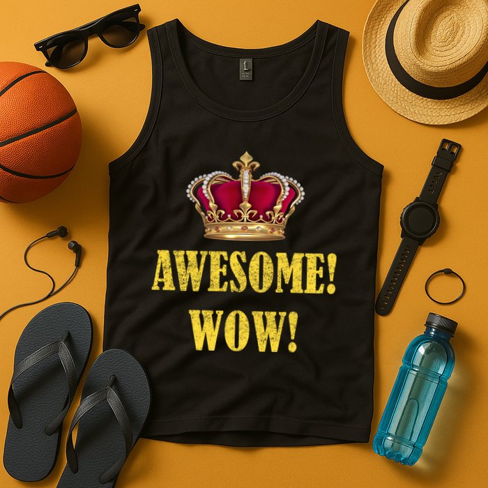 King George Awesome Wow Found Father Hamilton Tank Top