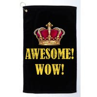 King George Awesome Wow Found Father Hamilton Golf Towel