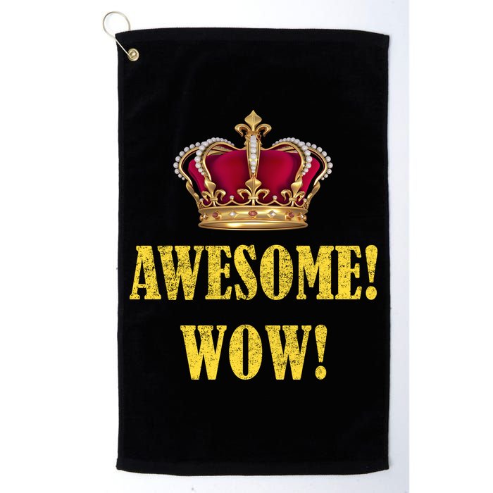 King George Awesome Wow Found Father Hamilton Golf Towel