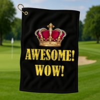 King George Awesome Wow Found Father Hamilton Golf Towel