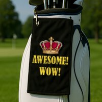 King George Awesome Wow Found Father Hamilton Golf Towel