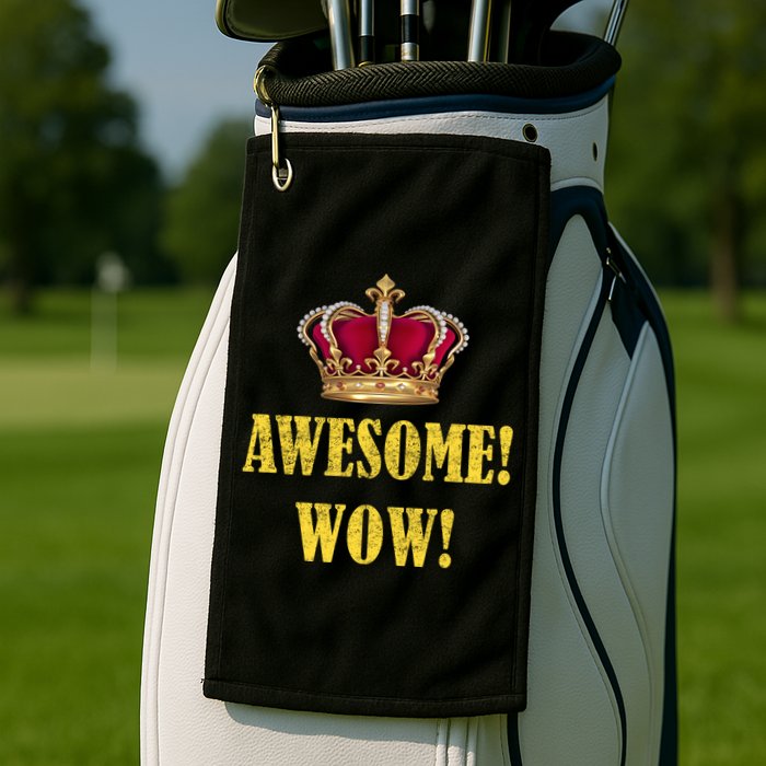 King George Awesome Wow Found Father Hamilton Golf Towel