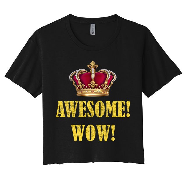 King George Awesome Wow Found Father Hamilton Crop Top