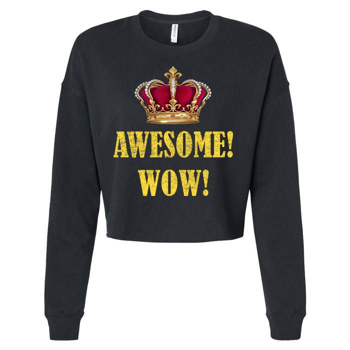 King George Awesome Wow Found Father Hamilton Cropped Pullover Crew