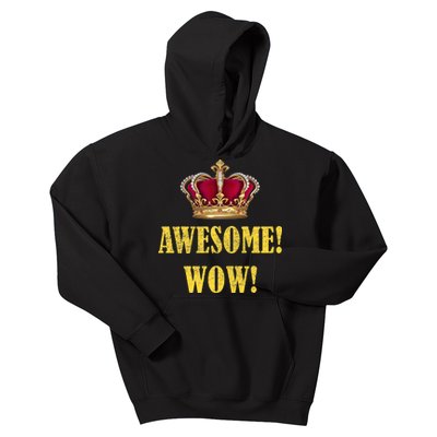 King George Awesome Wow Found Father Hamilton Kids Hoodie