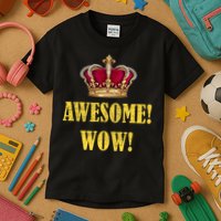 King George Awesome Wow Found Father Hamilton Kids T-Shirt
