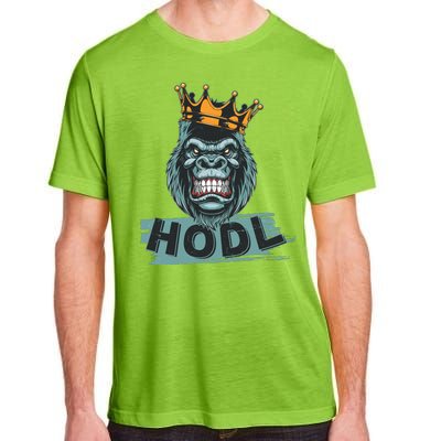 King Gorilla Apes HODL Wall Street Stock Market Adult ChromaSoft Performance T-Shirt