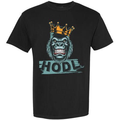 King Gorilla Apes HODL Wall Street Stock Market Garment-Dyed Heavyweight T-Shirt