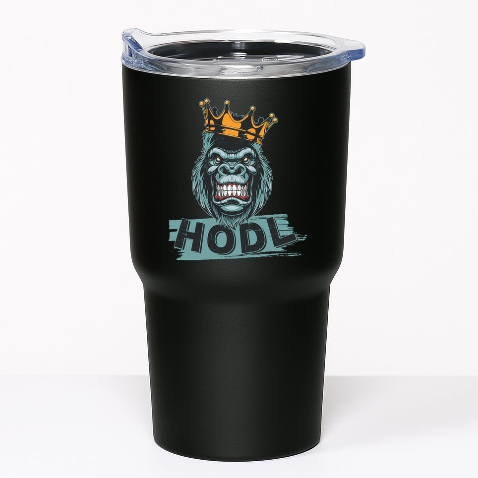 King Gorilla Apes HODL Wall Street Stock Market Tumbler