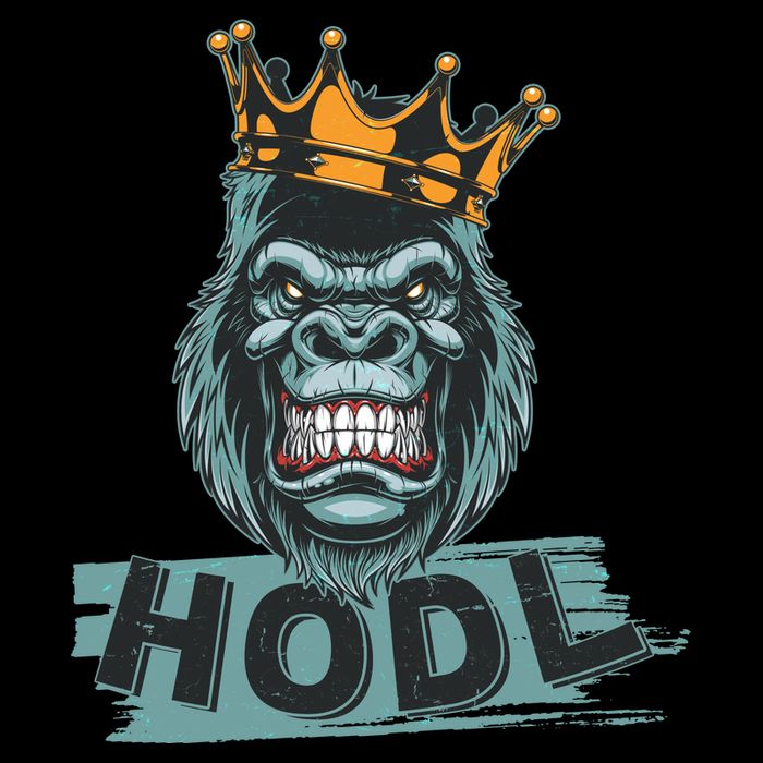 King Gorilla Apes HODL Wall Street Stock Market Toddler Hoodie