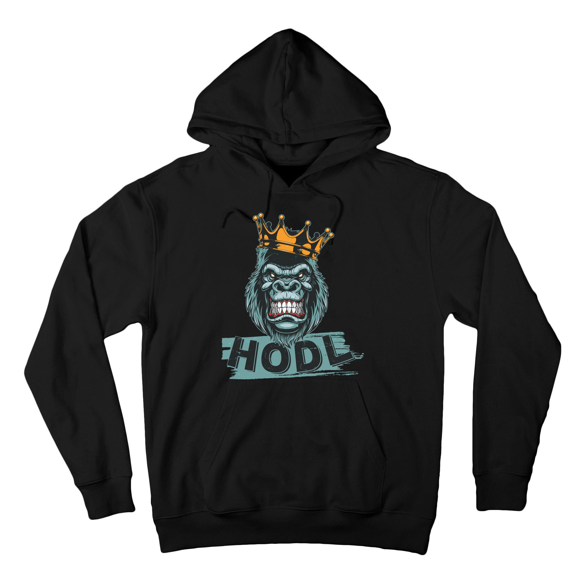 King Gorilla Apes HODL Wall Street Stock Market Tall Hoodie
